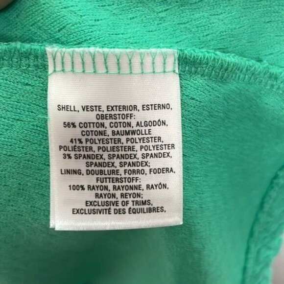 Anthropologie Postmark Size 8 Mint Green Matilde Textured Skater Dress ASO TV - Picture 7 of 12